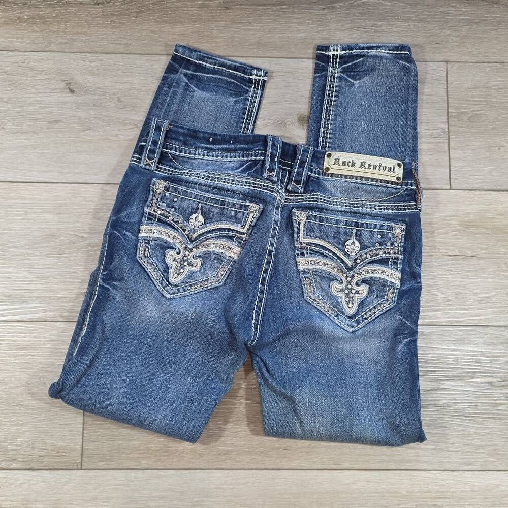 Rock Revival Ankle Skinny Raven Jeans